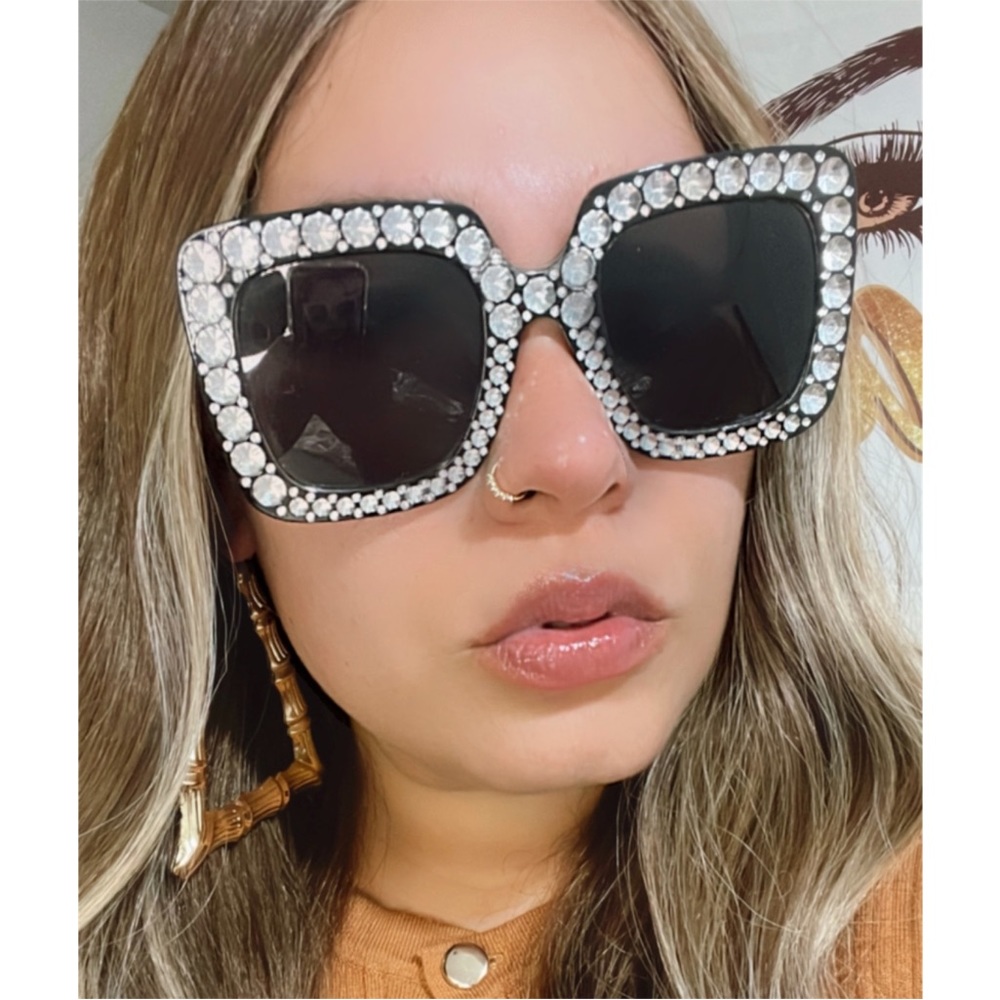 Diamond cut sunglasses
